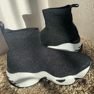 Georgio Armani black sock sneakers